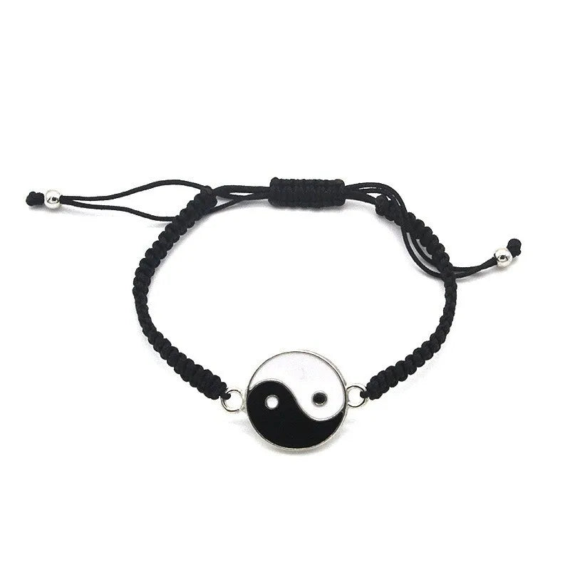 Hot Selling Cross-border Specialized Alloy Hand-woven Couple Bracelet Tai Chi Bagua Bracelet Set Spot Wholesale